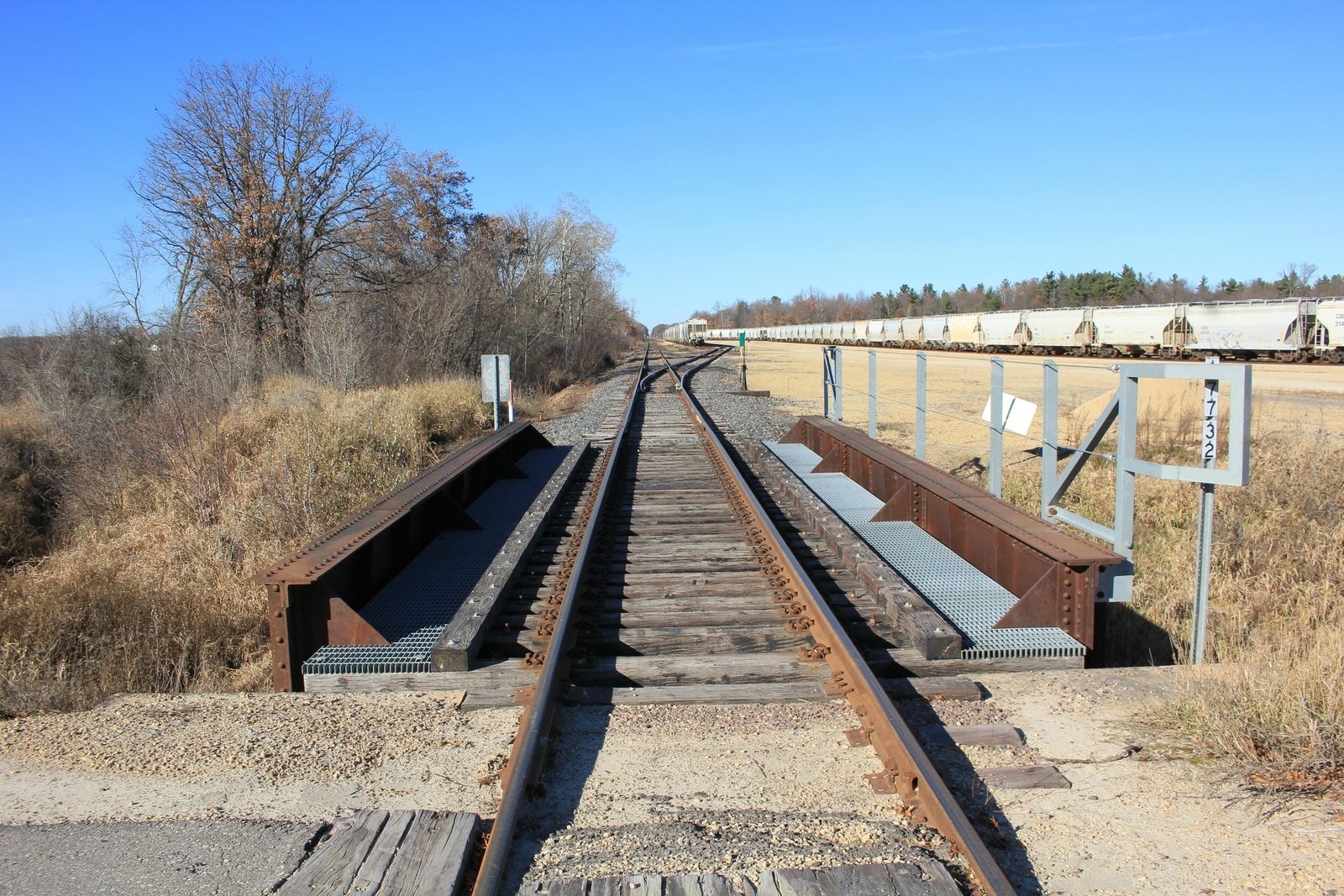 Looking west